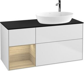 V&B Waschtischunterschrank Finion in Weiß lackiert, Breite: 120 cm, Tiefe: 50,1 cm, Höhe: 50,1 cm - Bild 1