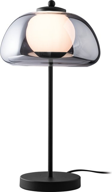 LIVARNO HOME LED-Tischleuchte mit Lampenschirm aus Grauglas - Bild 1