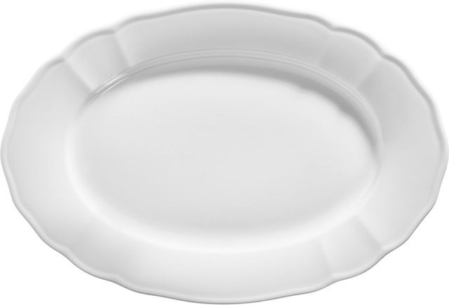 VEGA Servierplatte Amely aus Porzellan, weiß, oval, 4er Pack, L: 28 cm, B: 19 cm, H: 2,5 cm - Bild 1