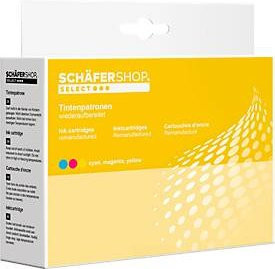 Schäfer Shop Select Tintenpatronen Multipack für Canon CLI-526, Farben: Cyan, Magenta, Gelb - Bild 1