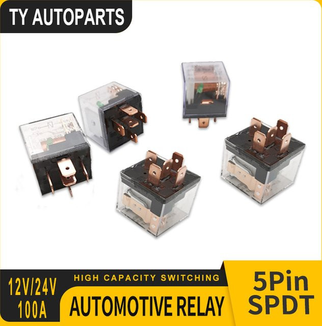 6er-Set Automotive Relais 12V 100A 5-Pin SPDT mit hoher Kapazität für Auto Steuergeräte - Bild 1