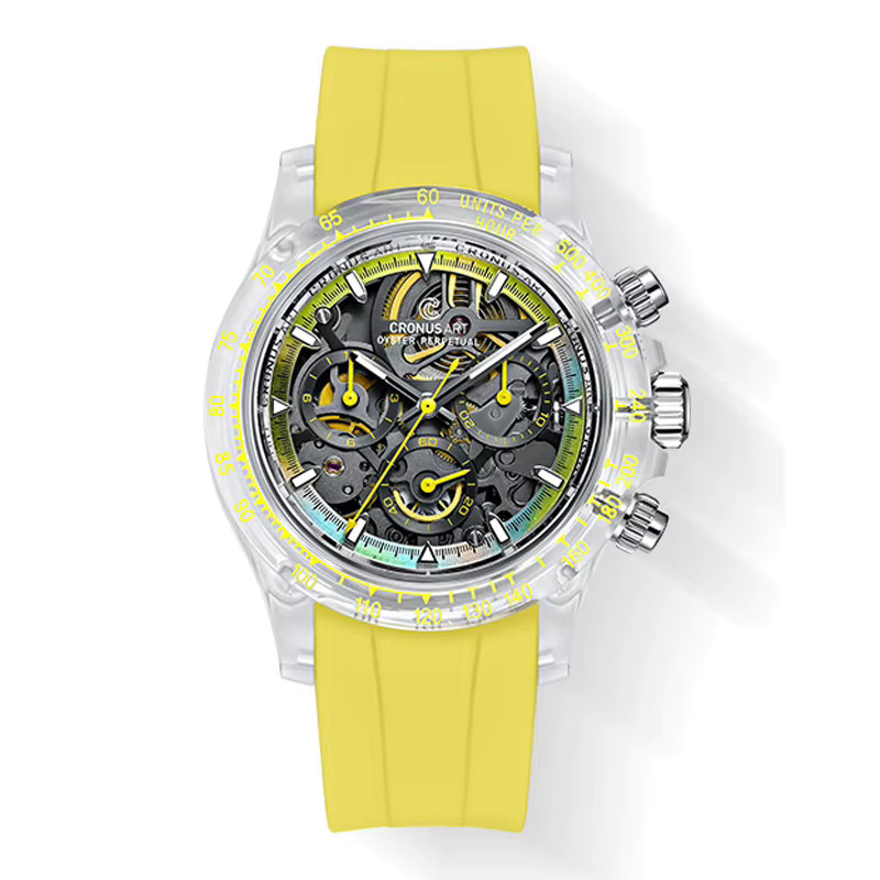CRONUSART Chronograph, Automatik, 40 mm, Kautschuk, Herren - Bild 3