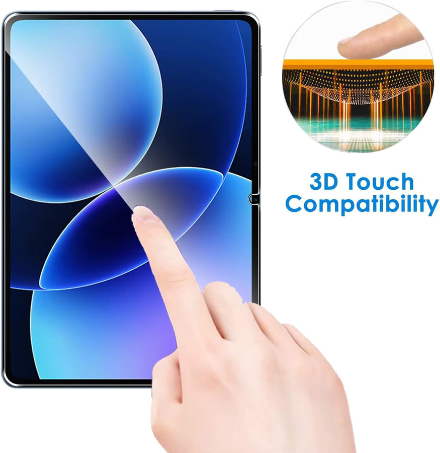 2 Stück Xiaomi Pad 8 und Pad 8 Pro Displayschutz aus 9H gehärtetem Glas, transparent, 11,2 Zoll - Bild 5