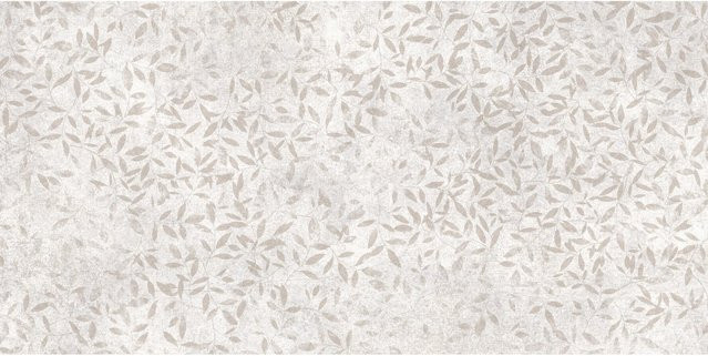 Cersanit Wandfliese Steingut Cream Decoration in Beige mit floralem Design, B: 30 cm, H: 60 cm - Bild 1