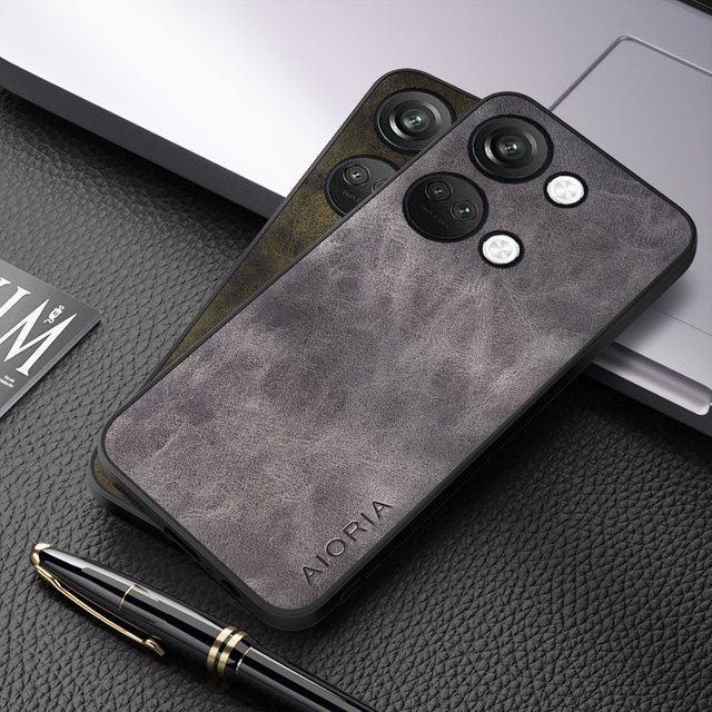 Luxus PU Leder Schutzhülle für OnePlus Nord CE 3 Lite in Braun - Bild 1
