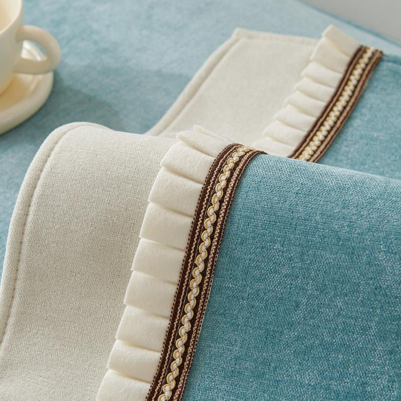 Super Six Chenille Sofakissen mit rutschfestem Bezug im nordischen Design, B/B: 70 x 70 cm - Bild 3