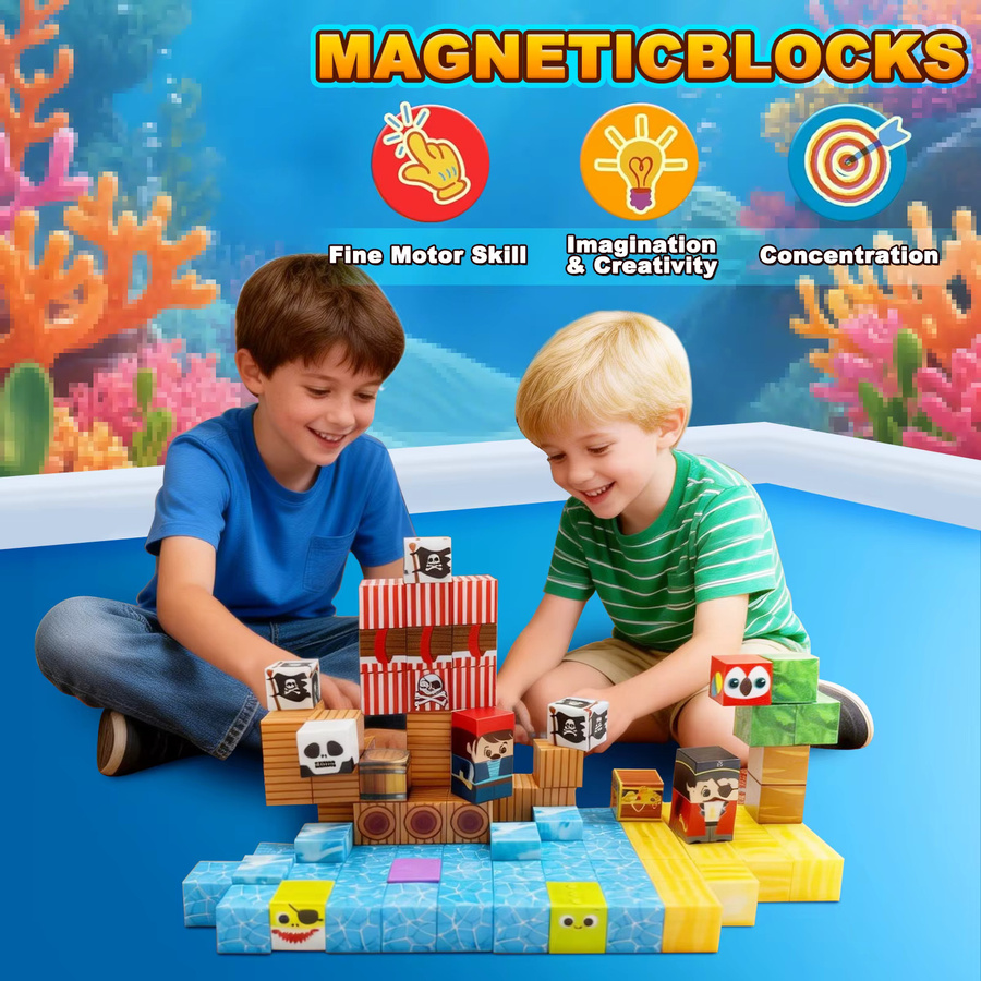 Svintora Minenwelt, Magnetische Bausteine, Magnetspielzeug, ab 3 Jahre - Bild 4