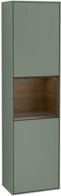 V&B Hochschrank Finion mit LED-Beleuchtung und Glasfachböden, lackiert, B/T/H: 41,8 x 15,0 x 151,6 cm - Bild 1