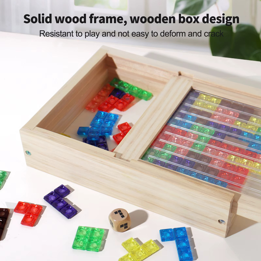 3D Transparent Tetris Puzzle, 3d_puzzle, 2 Spieler, transparent, multicolour - Bild 3