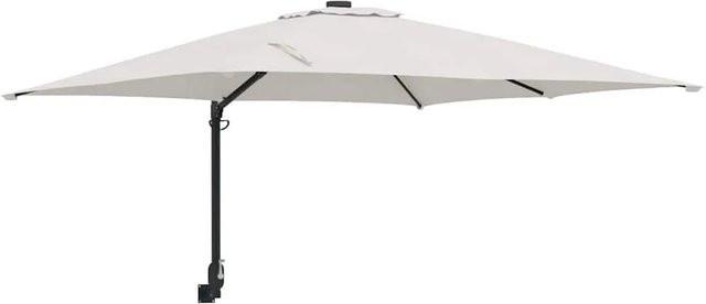 vidaXL Garten-Sonnenschirm aus Polyester und Stahl in Sand, B/T/H: 248,5 x 247,5 x 160 cm - Bild 1