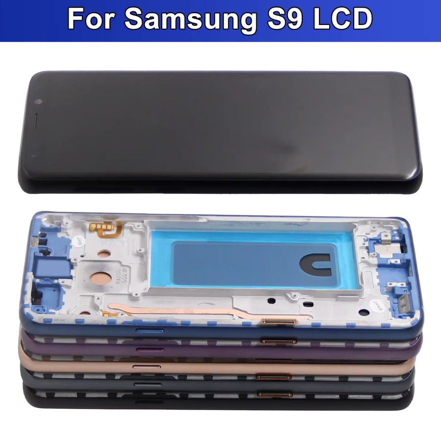 Samsung S9 Ersatzdisplay mit Rahmen und Touchscreen Digitizer in Schwarz für SM-G960FD G960 G960F - Bild 3