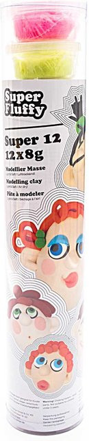 Rico Design Super Fluffy Top 12 Modelliermasse, 12-teiliges Set - Bild 1