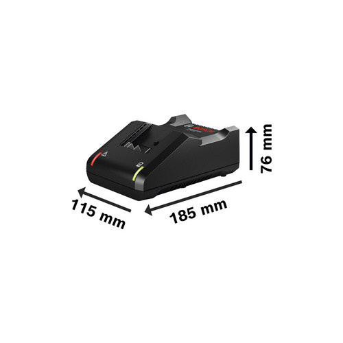 Bosch Professional GAL 18V-40 Schnellladegerät für 18V Akkus in Schwarz - Bild 2