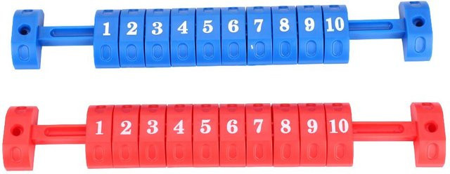 Igeteck Tischfußball Punktezähler 2-teiliges Set Rot & Blau - Bild 1