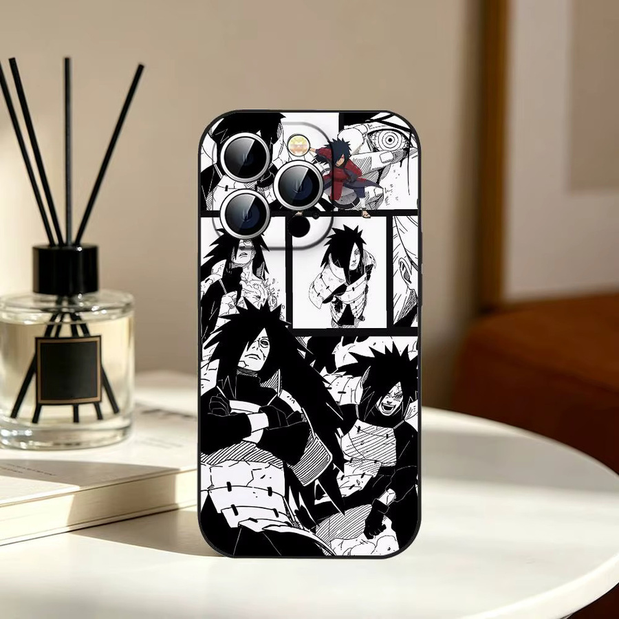 Stoßfeste Handyhülle Naruto Uchiha Madara in Schwarz für iPhone 11 bis iPhone 17 Pro Max - Bild 6