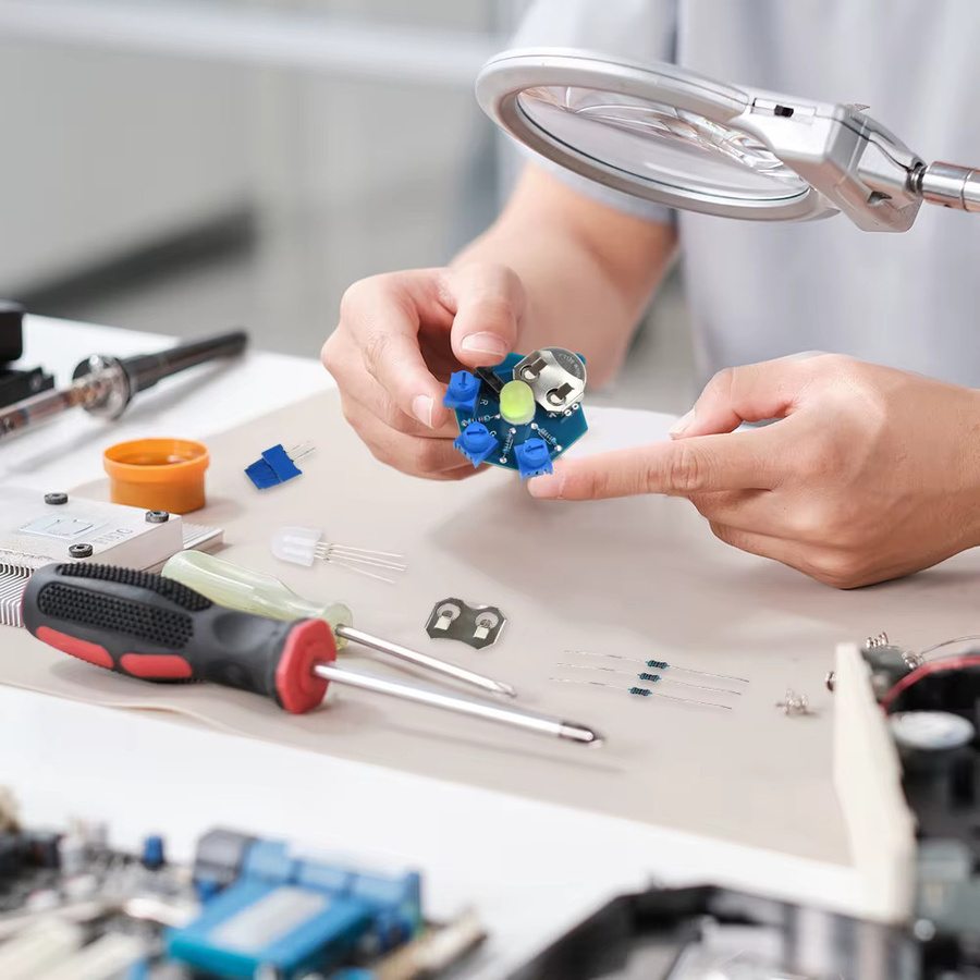 Aideepen DIY RGB LED Licht Platine Schweiß Kit zum Lernen für Anfänger und Studenten - Bild 3