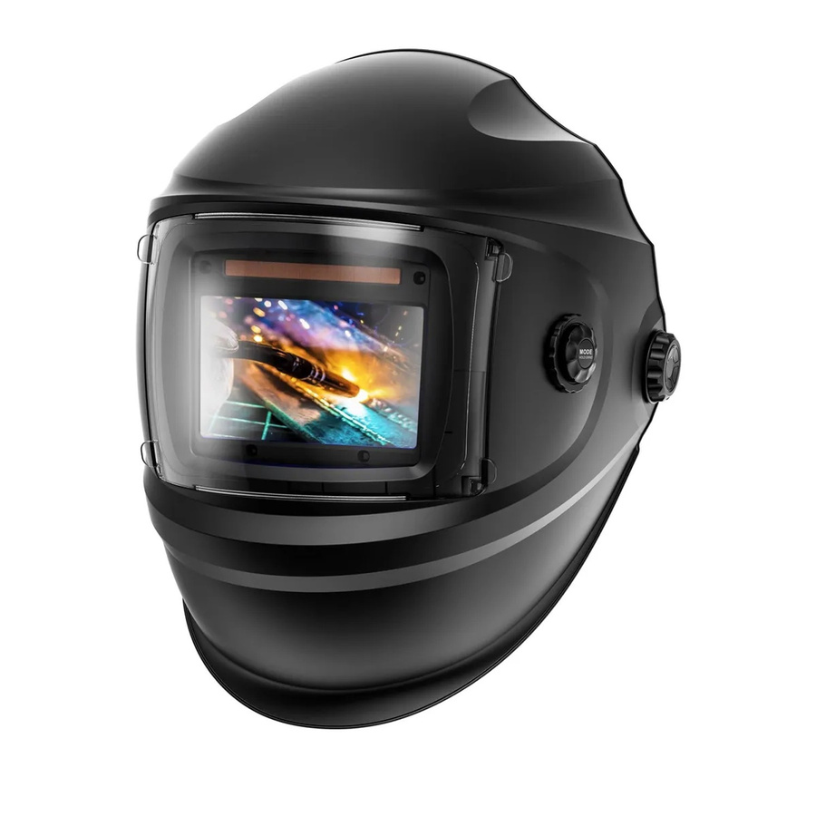 Stahlwerk Schweißhelm Bullet 3 in 1 Automatik Schweißschild in Schwarz mit getöntem Sichtschutz - Bild 2
