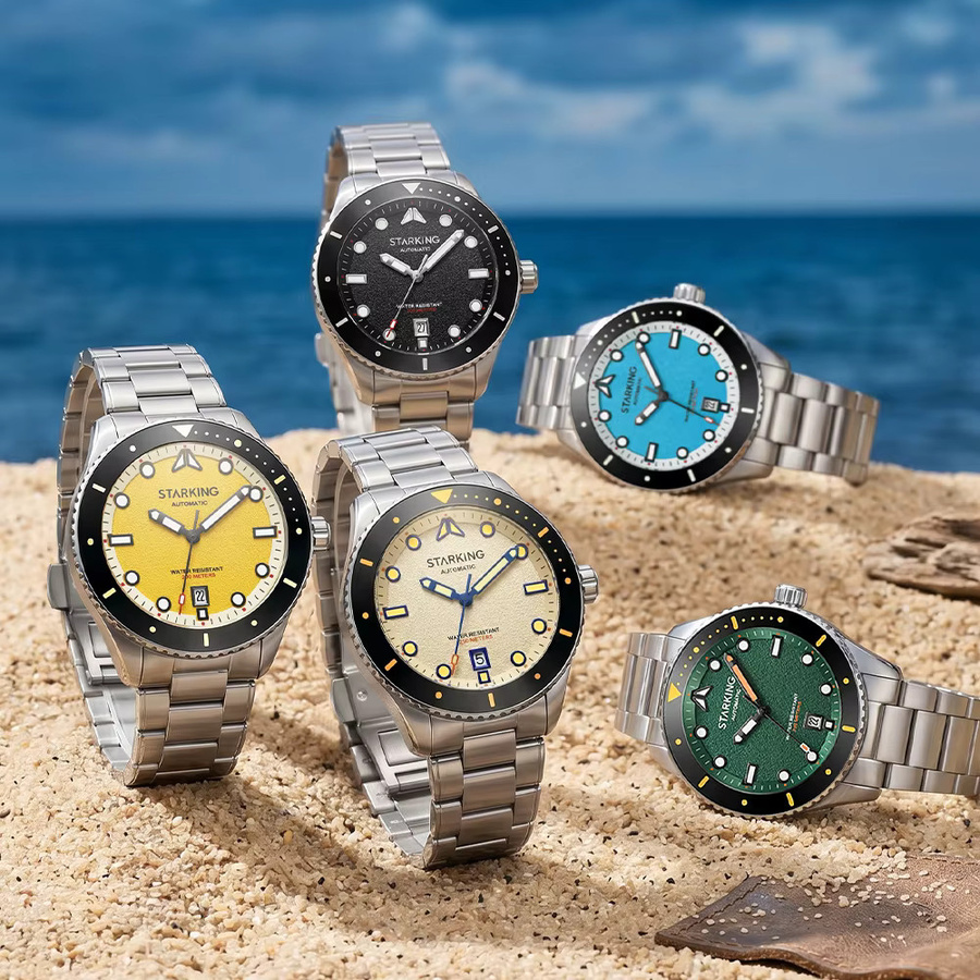 STARKING Taucheruhr, Automatik, Edelstahl, Saphirglas, 20 ATM, Herren - Bild 5