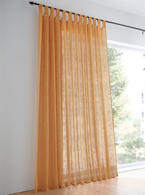 Dekostore Heine Home Stoffpanel semi-transparent in Orange aus 100% Polyester - Bild 1