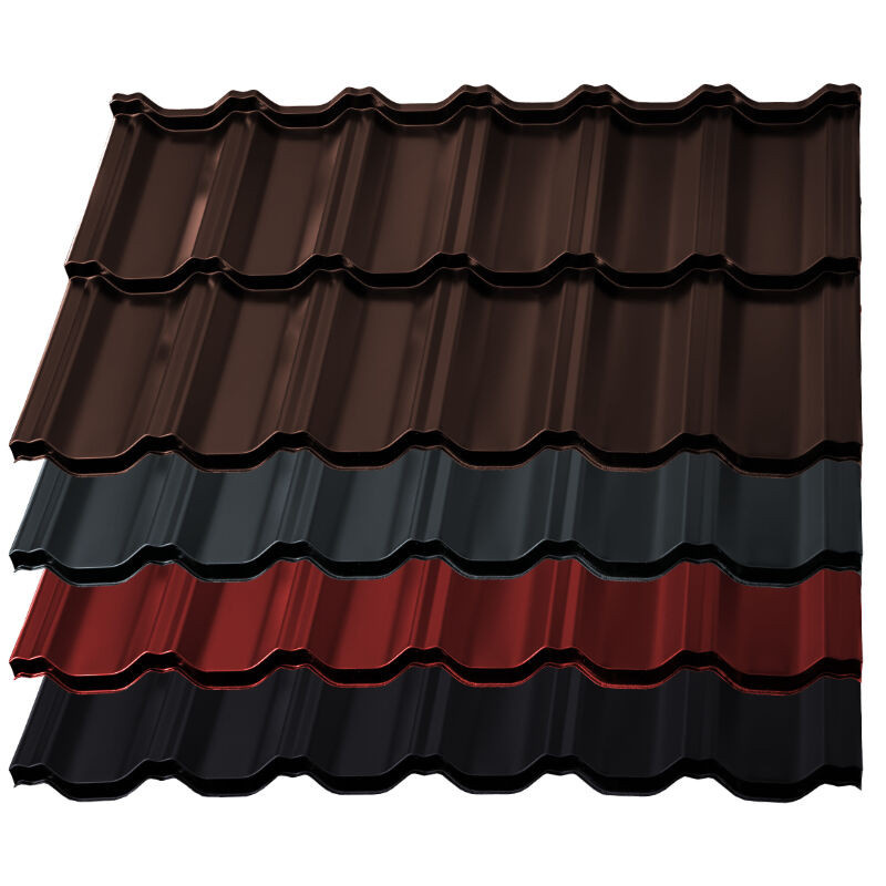 Pfannenblech German Simetric von Blachotrapez GmbH aus Aluminium in Multicolor, Modullänge: 350 mm, Stärke: 0,60 mm - Bild 1