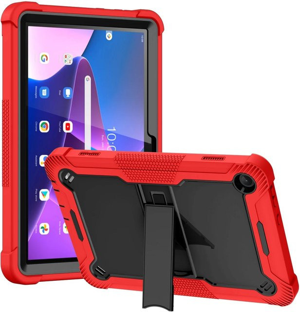 Rüstungsständer Hülle für Lenovo Tab M11, M10 HD 2. Gen, X306F, X606X, M10 3. Gen, TB-328FU und Tab M10 Plus 3. Gen in Rot - Bild 1