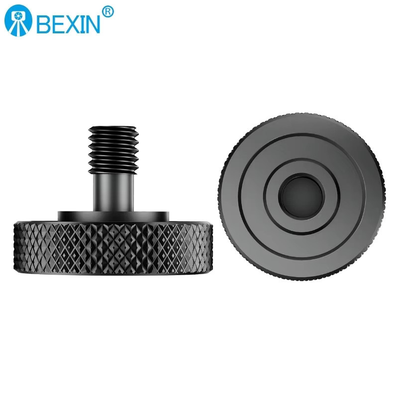 BEXIN Kameraschraube 1/4 bis 1/4 Zoll Adapter für Stativ und Blitzlampenhalterung, Schwarz - Bild 5