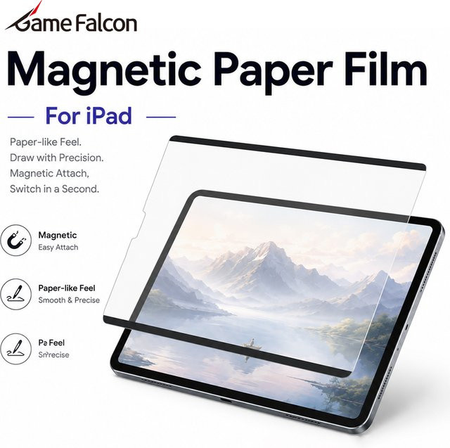 Game Falcon Magnetische Displayschutzfolie für iPad in Transparent - Bild 1