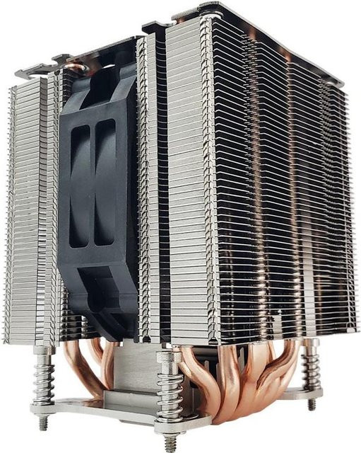 Dynatron A49 4U Aktiv-CPU-Kühler für AMD AM4 und AM5 in Silber mit PWM-Steuerung und bis zu 170W TDP - Bild 1