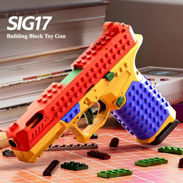 CTMA Baustein Spielzeugpistole, Airsoft Blowback, Kunststoff, Bunt / Mehrfarbig - Bild 1