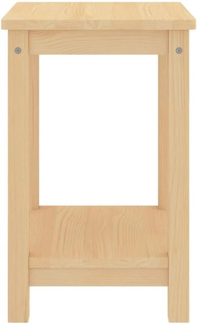 vidaXL Nachttisch aus Kiefer-Massivholz in Braun und Beige, B/T/H: 35 x 30 x 47 cm - Bild 1