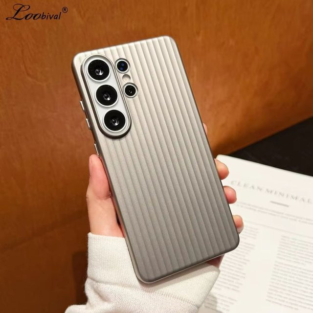 Stoßfeste Hartschalen-PC-Hülle für Samsung Galaxy S26, S25 Ultra, S24 Plus und S23 in Transparent/Grau mit mattiertem Design - Bild 1