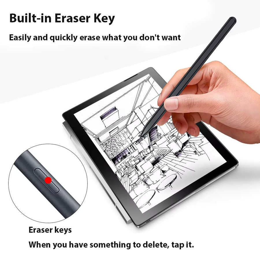 Samsung S Pen Eingabestift in Schwarz für Galaxy Tab S6, S6 Lite, S7, S7+, S8, S8+, S9, S9+, S9 Ultra, S9 FE mit 4096 Druckstufen und Palm Rejection für Skizzen - Bild 3
