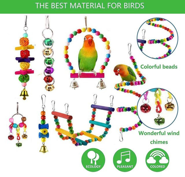 Canaryy Vogelspielzeug-Set, 7-teiliges Set - Bild 1