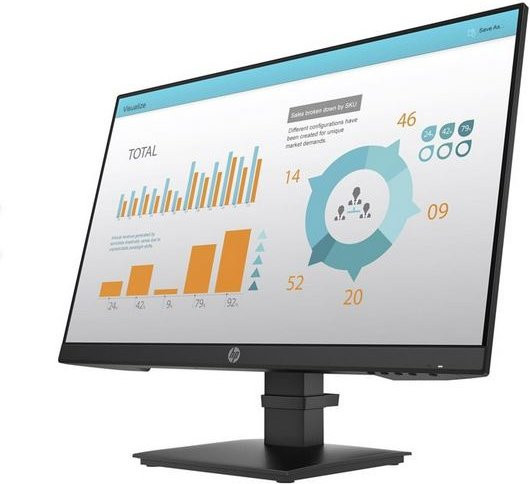 HP P24 G4 P-Series LED-Monitor 60,45 cm (23,8 Zoll) Full HD IPS Schwarz mit HDMI, VGA und DisplayPort - Bild 1