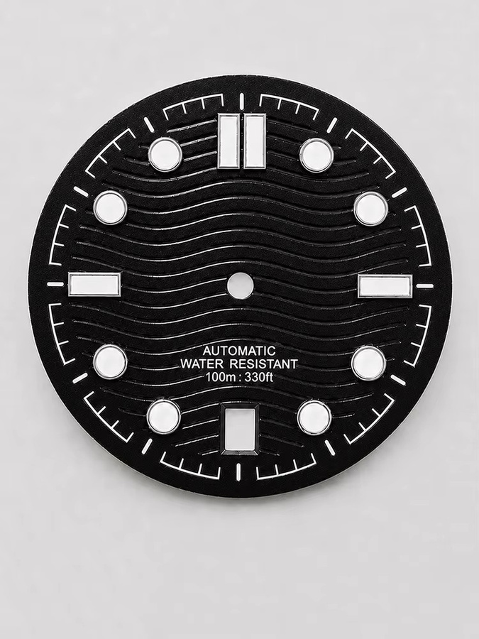 ForgeLink Zifferblatt, 31,7 mm, Schwarz, NH35-Uhrwerk, Unisex - Bild 3