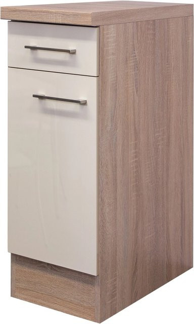 Flex-Well Küchen-Unterschrank Nepal in Sonoma Eiche Nachbildung, Breite: 30 cm, Höhe: 60 cm, Tiefe: 55 cm - Bild 1