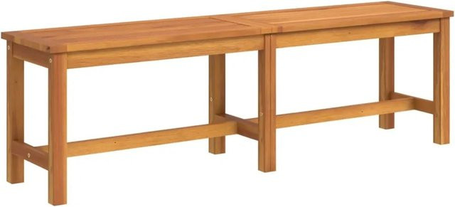 vidaXL Gartenbank aus geöltem Akazien-Massivholz in Braun, B/T/H: 150 x 35 x 45 cm - Bild 1