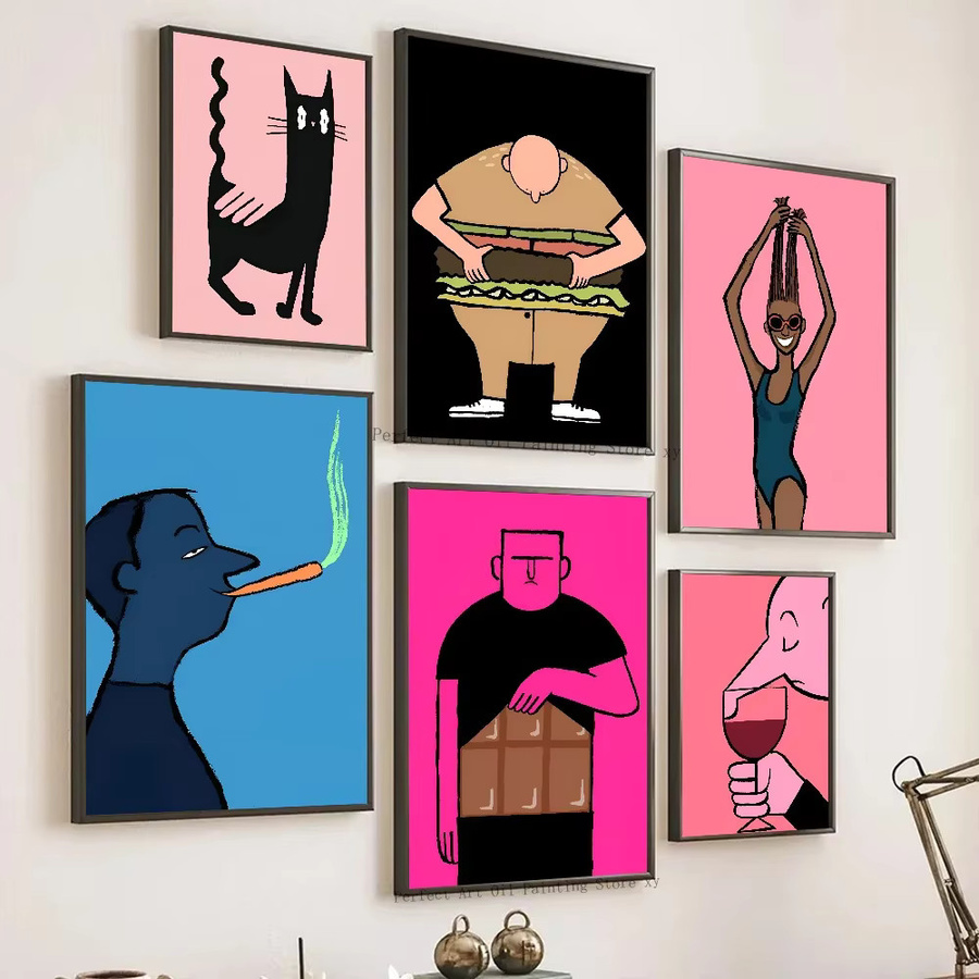 Jean Jullien Kunstposter im Portraitformat aus Papier, Mehrfarbig - Bild 3