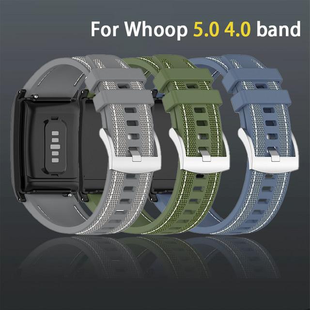 CRESTED Armband, Silikon, Schwarz, Whoop 5.0, Whoop 4.0 - Bild 1