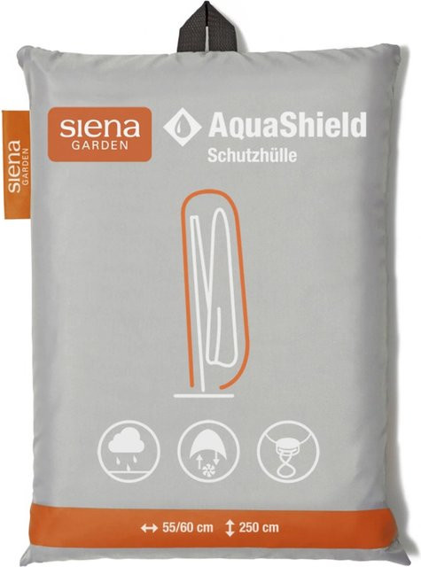 Siena Garden AquaShield Ampelschirm Schutzhülle aus Polyester, Grau, Durchmesser: 55-60 cm, Höhe: 250 cm - Bild 1