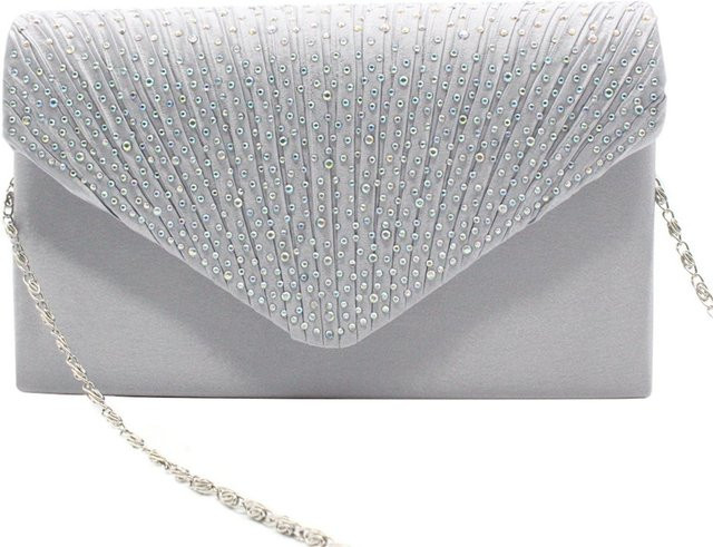 Handtasche Drill-Clutch, gray, Damen - Bild 1