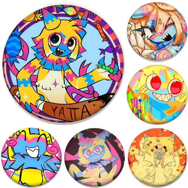 Y-Yatta Brosche, Anime Rundes Abzeichen, Anstecknadel - Bild 1