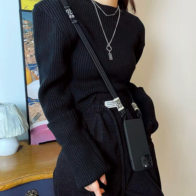 Luxuriöse Silikon-Crossbody-Schutzhülle mit Trageriemen für Samsung Galaxy S25 S26 Ultra A55 A35 S24 FE in Schwarz oder Grün - Bild 3