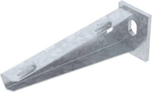 OBO Bettermann Wand- und Stielausleger aus Metall in Silber, B/T/H: 16,0 x 16,0 x 5,0 cm - Bild 1