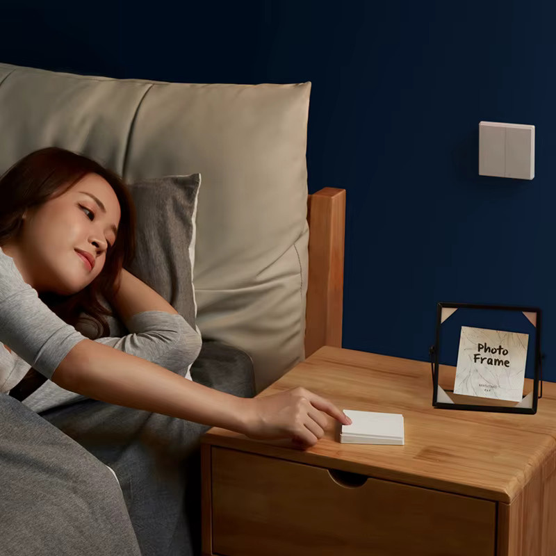Aqara D1 Smart Wandschalter ZigBee Wireless Key Light Button in Weiß mit Unterstützung für Apple HomeKit und Mijia App - Bild 3