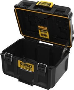 DEWALT ToughSystem 2.0 Ladestation DWST83471 in Schwarz mit USB-A und USB-C Anschlüssen - Bild 2