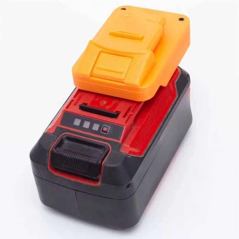 Ozito Akku-Adapter für Worx 4-Pin 20V Akku-Werkzeuge, Konverter Zubehör in Orange - Bild 3