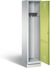 C+P Garderobenschrank Evolo mit Front in Viridingrün und Korpus in Lichtgrau, H x B x T: 180 x 42 x 50 cm - Bild 1