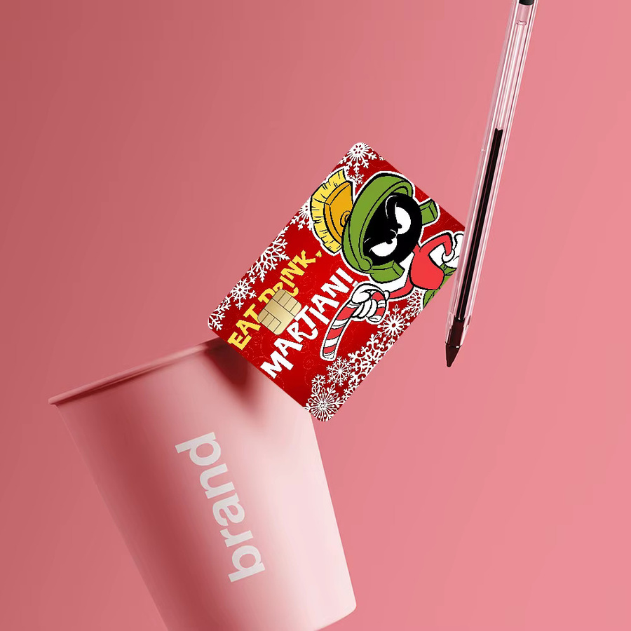 M-Marvin The M-Martian Cartoon Anime Sticker Skin für Debit- und Kreditkarten - Bild 2