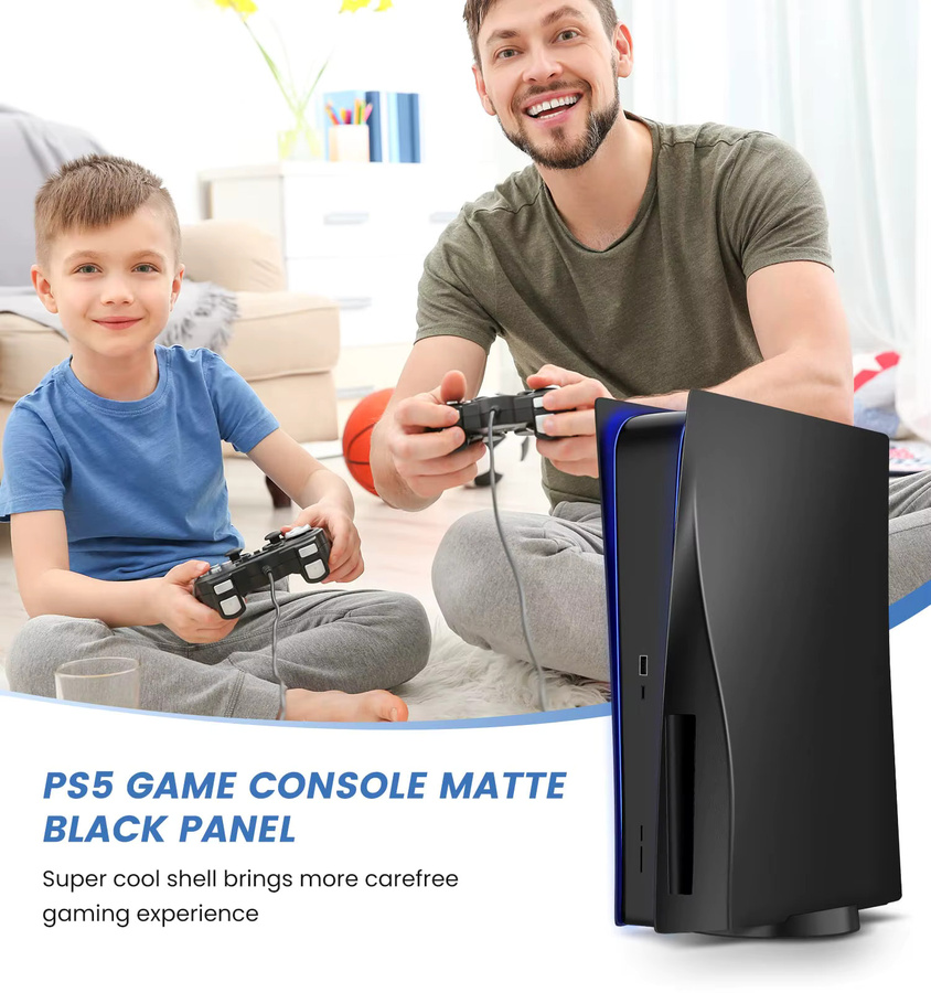 Sony PlayStation 5 Ersatz-Frontplatten für Disc-Modelle in Blau und Schwarz - Bild 4